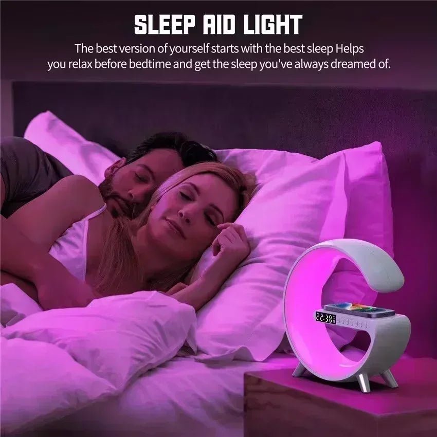 3 - in - 1 Wireless Charger & Bluetooth Speaker Night Light - InspiredGrabs.com