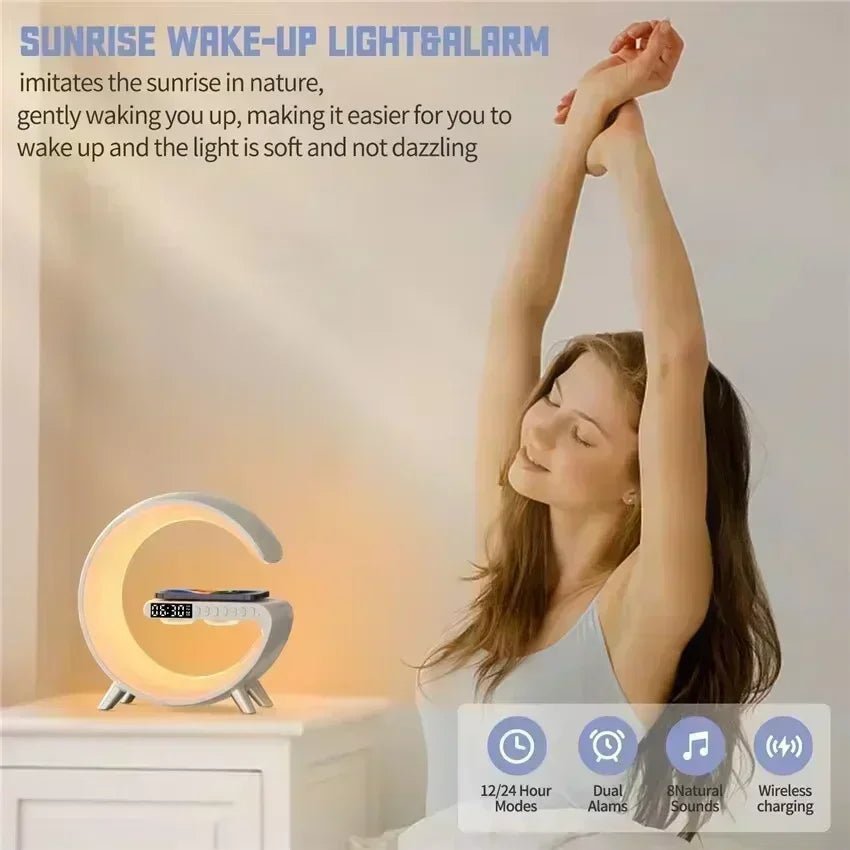 3 - in - 1 Wireless Charger & Bluetooth Speaker Night Light - InspiredGrabs.com