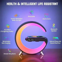 Thumbnail for 3 - in - 1 Wireless Charger & Bluetooth Speaker Night Light - InspiredGrabs.com