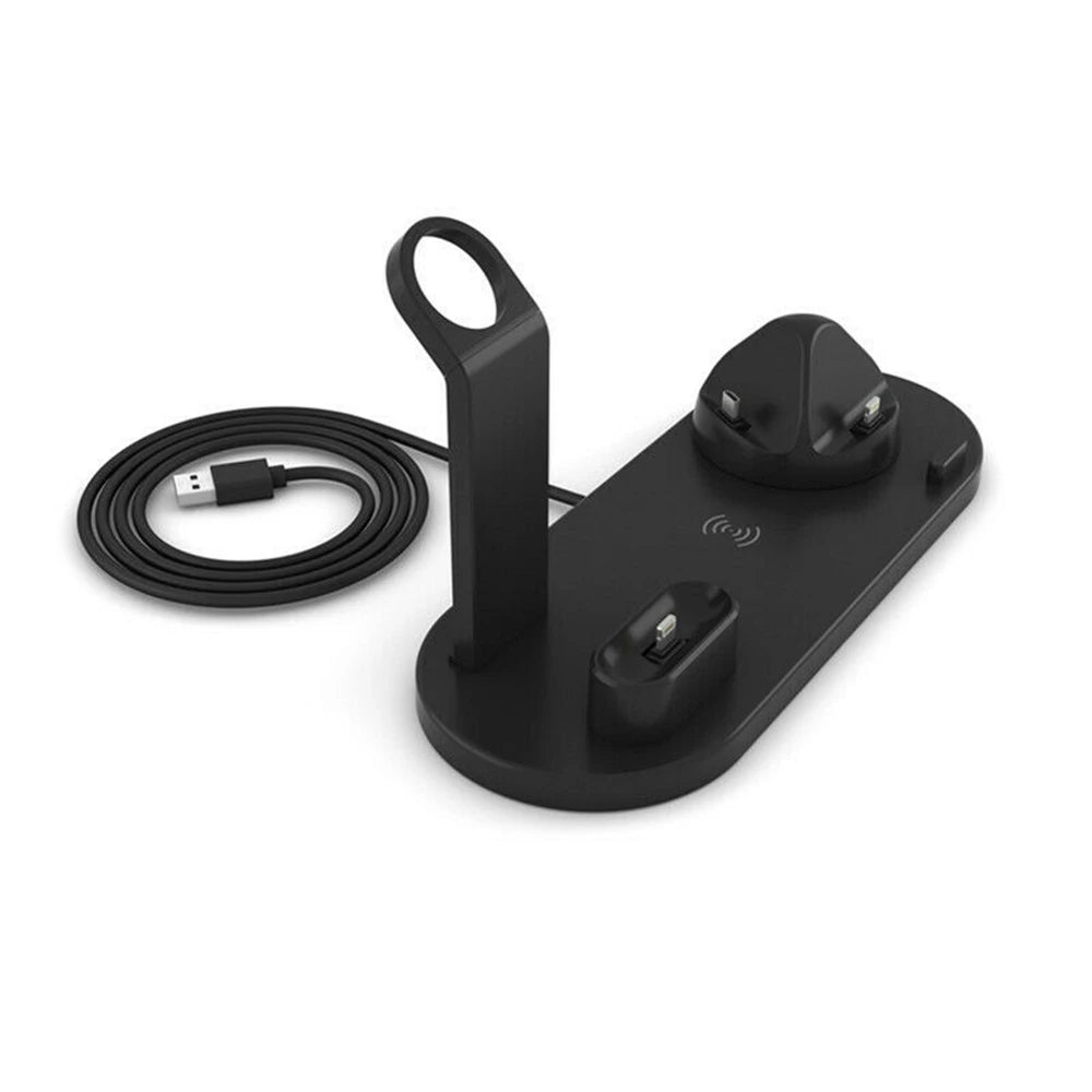 3 - in - 1 Wireless Charging Dock Station – Fast Charger for iPhone & Apple Watch - InspiredGrabs.com