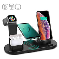 Thumbnail for 3 - in - 1 Wireless Charging Dock Station – Fast Charger for iPhone & Apple Watch - InspiredGrabs.com