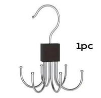 Thumbnail for 3-Pack 360° Rotating Multi-Hook Belt Hangers – Natural Wood - InspiredGrabs.com