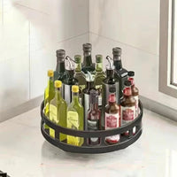 Thumbnail for 3-Tier 360° Rotating Stainless Steel Kitchen Organizer - InspiredGrabs.com