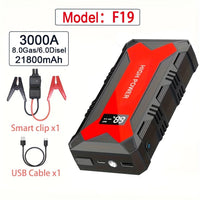 Thumbnail for 3000A Portable Car Battery Starter & Power Bank - InspiredGrabs.com