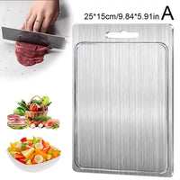 Thumbnail for 304 Stainless Steel Double - Sided Cutting Board - InspiredGrabs.com