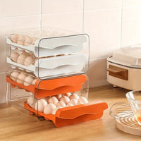 Thumbnail for 32-Slot Two-Tier Refrigerator Egg Organizer – White - InspiredGrabs.com