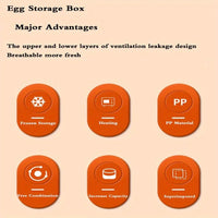 Thumbnail for 32-Slot Two-Tier Refrigerator Egg Organizer – White - InspiredGrabs.com