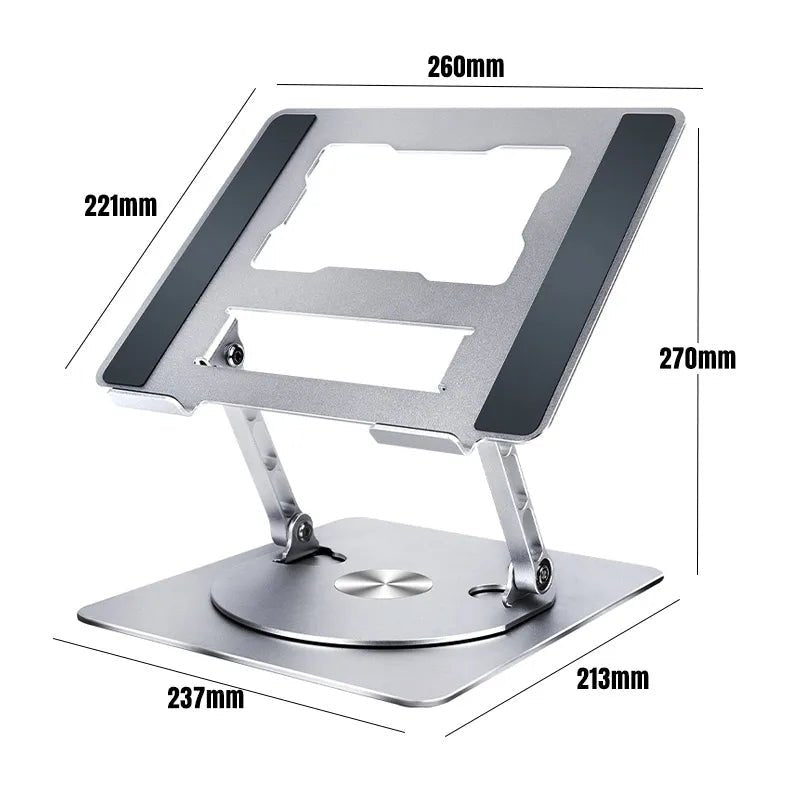 360° Adjustable Aluminum Laptop Stand - InspiredGrabs.com