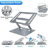 Thumbnail for 360° Adjustable Aluminum Laptop Stand - InspiredGrabs.com