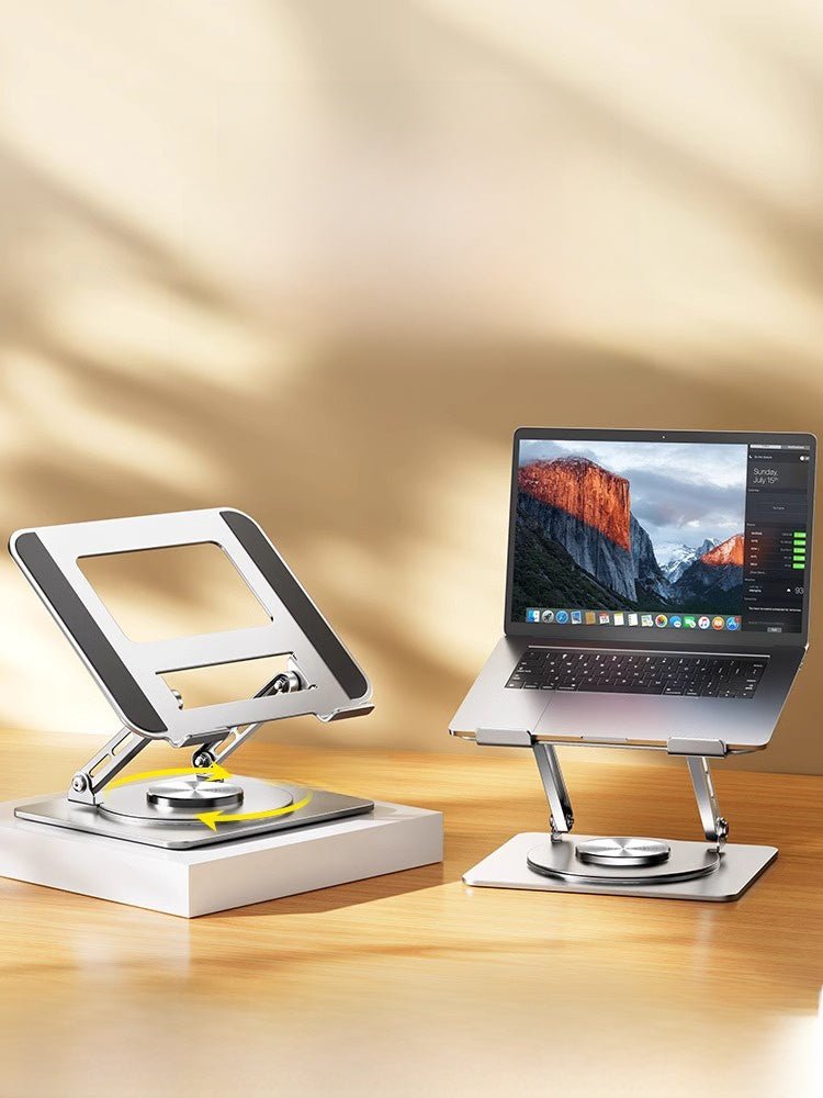 360° Rotatable Aluminum Laptop Stand - InspiredGrabs.com