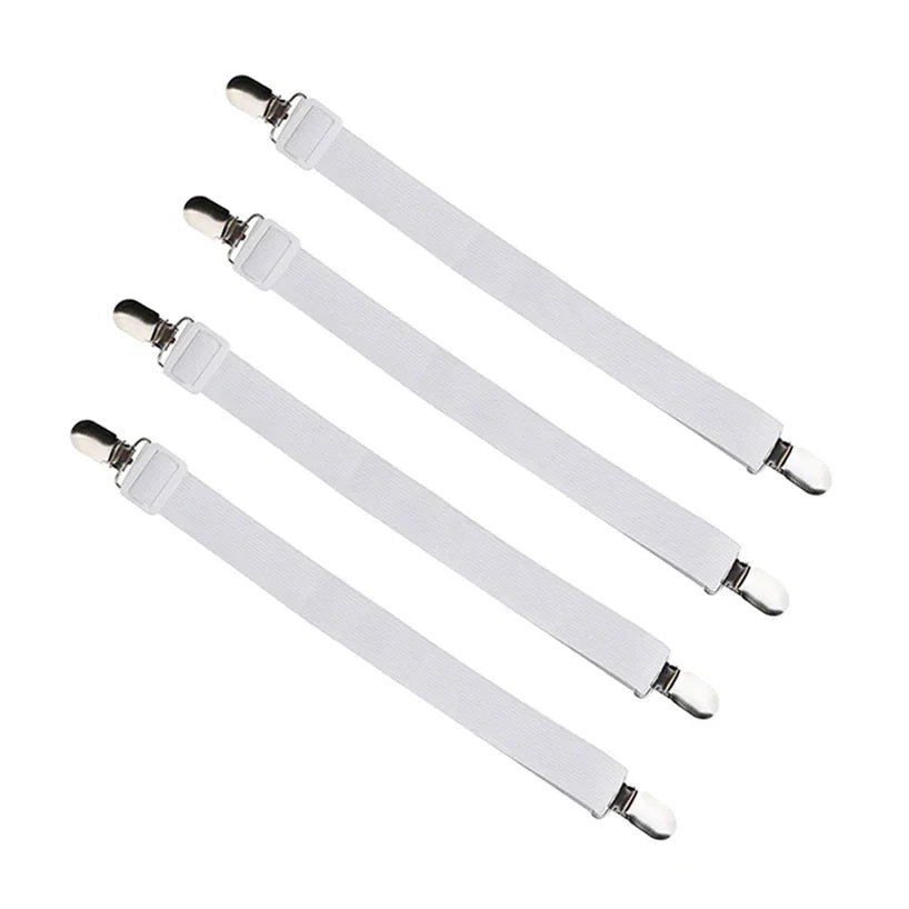 4-Pack Adjustable Fitted Sheet Corner Fasteners - InspiredGrabs.com