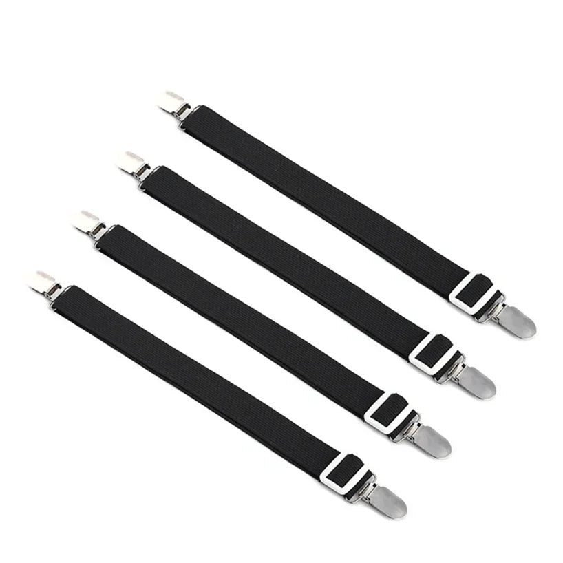 4-Pack Adjustable Fitted Sheet Corner Fasteners - InspiredGrabs.com