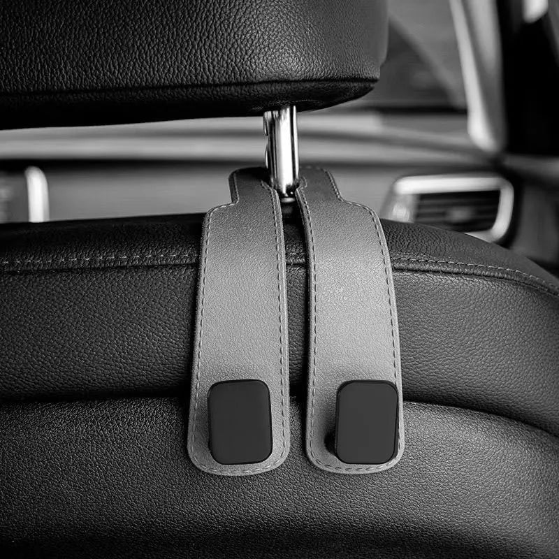4-Pack Car Seat Headrest Hooks – Black - InspiredGrabs.com