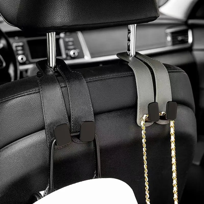 4-Pack Car Seat Headrest Hooks – Black - InspiredGrabs.com