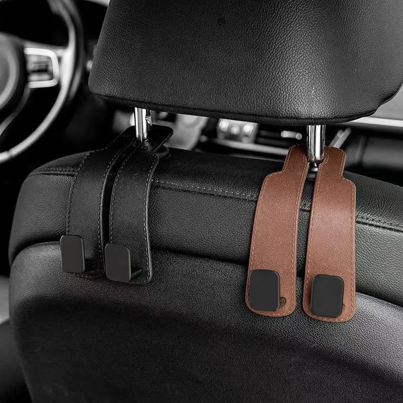 4-Pack Car Seat Headrest Hooks – Black - InspiredGrabs.com