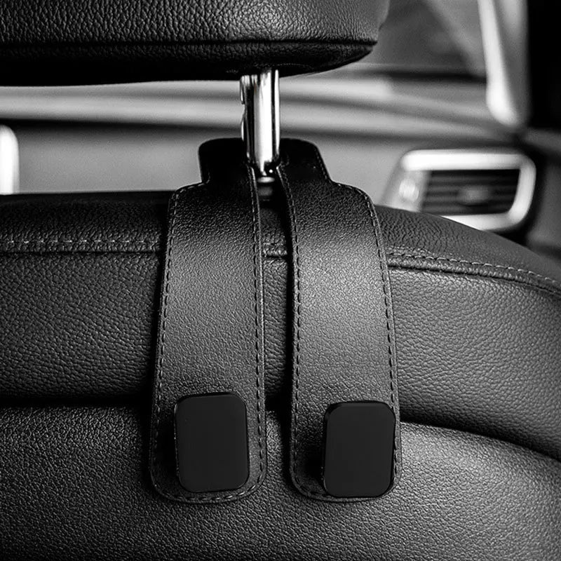 4-Pack Car Seat Headrest Hooks – Black - InspiredGrabs.com