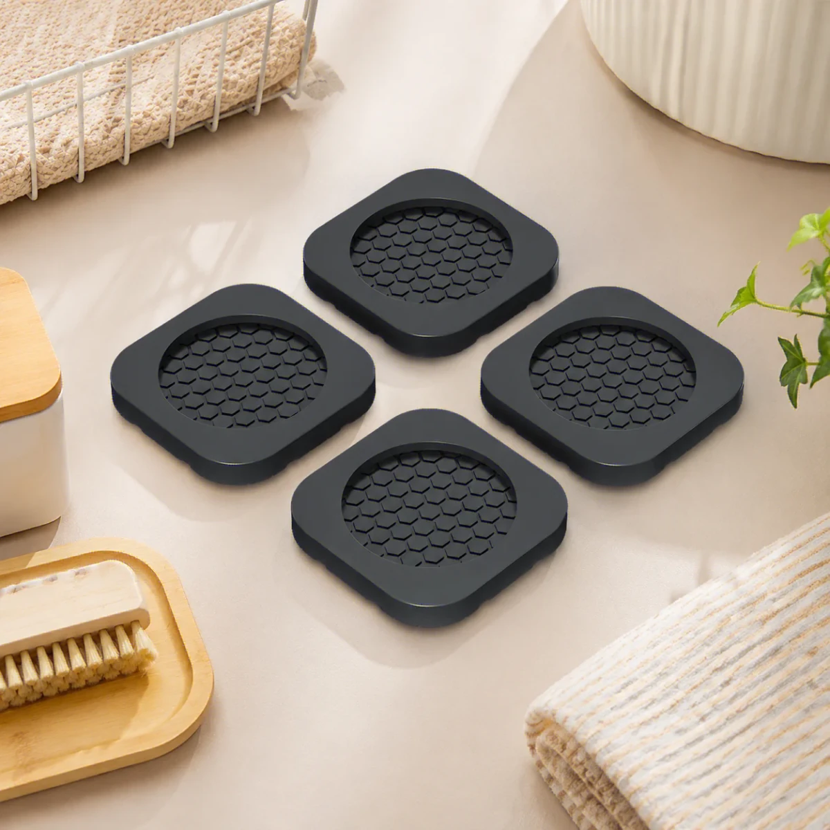 4-Pack Heavy-Duty Appliance Anti-Vibration Pads - InspiredGrabs.com