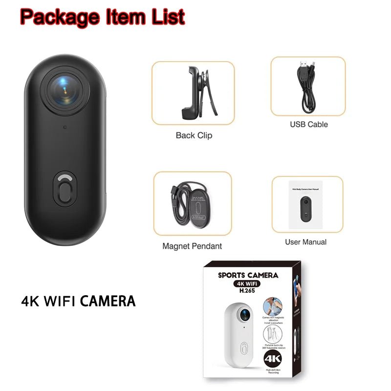 4K Mini Vlog Body Camera - Compact and Powerful - InspiredGrabs.com