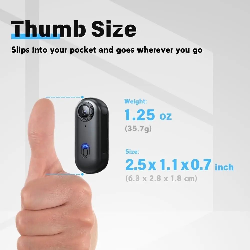 4K Mini Vlog Body Camera - Compact and Powerful - InspiredGrabs.com