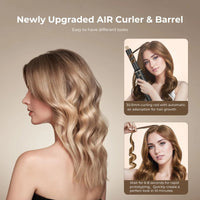 Thumbnail for 5 - in - 1 Blow Dryer Brush & Air Curling Wrap Styler – Detachable Hot Air Brush Set - InspiredGrabs.com