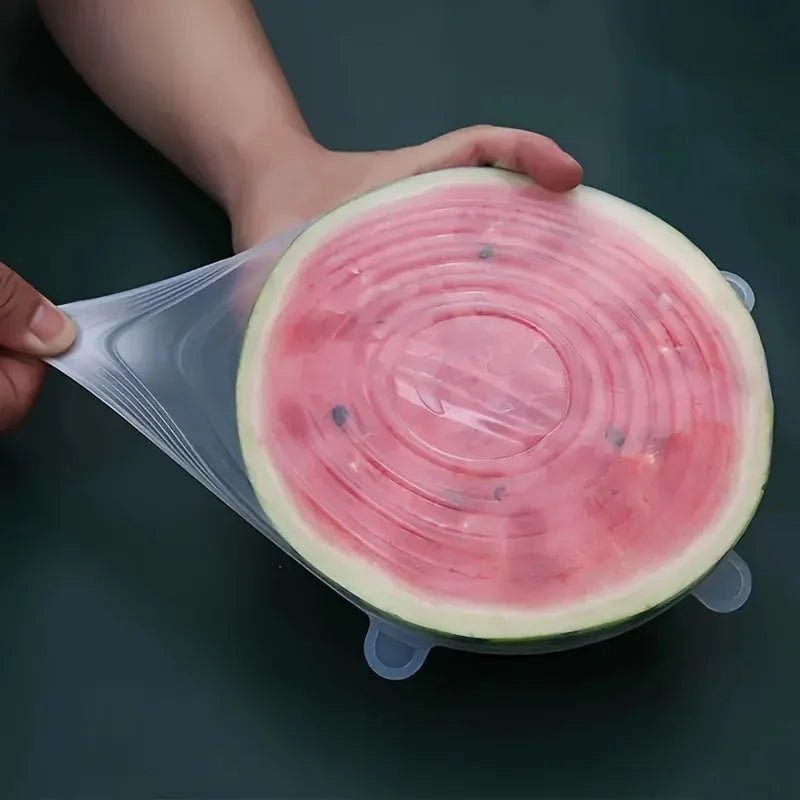 6-Piece Reusable Silicone Stretch Lid Set - InspiredGrabs.com