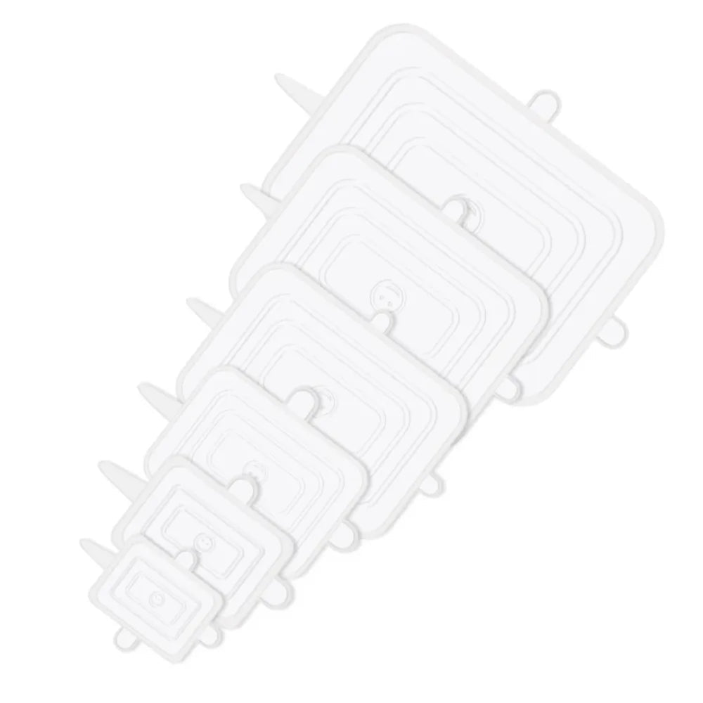 6PCS Useful Reusable Fresh-keeping Cover Non-slip Kitchen Gadgets Silicone Lids Stretch Microwave Lid - InspiredGrabs.com