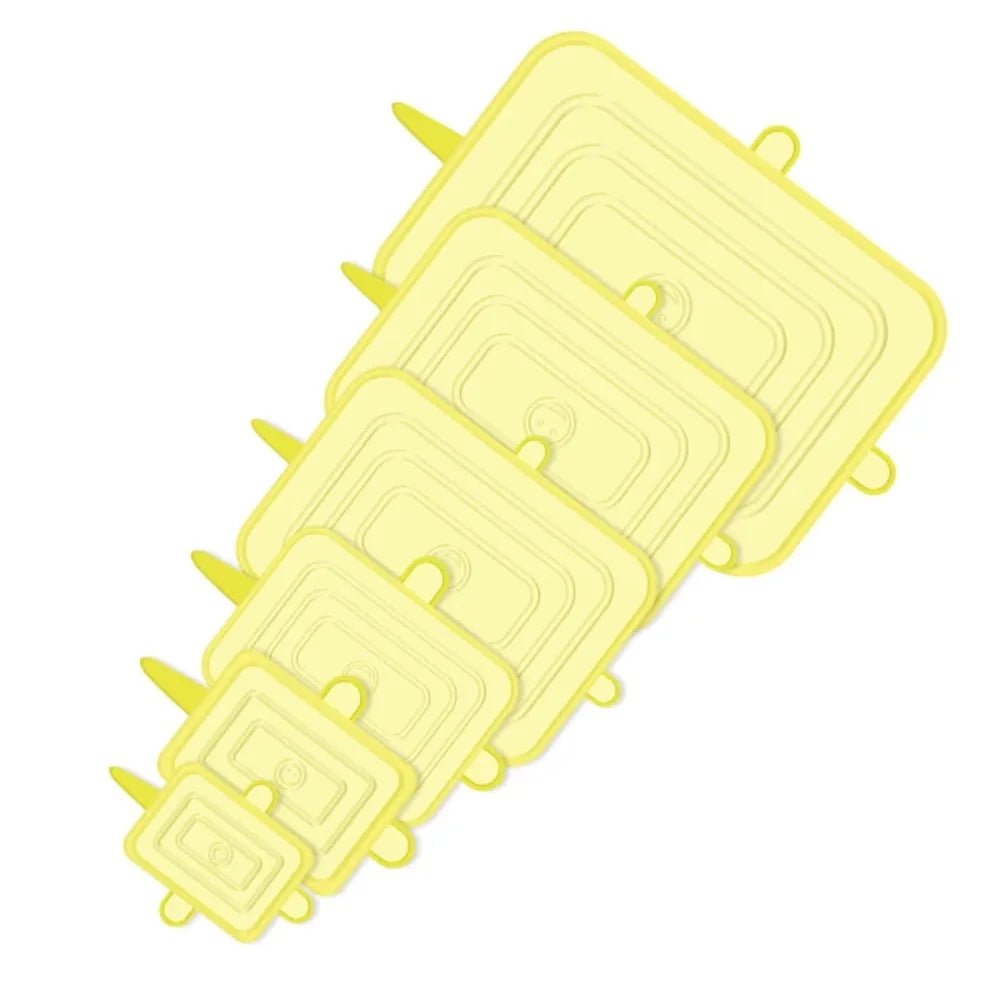 6PCS Useful Reusable Fresh-keeping Cover Non-slip Kitchen Gadgets Silicone Lids Stretch Microwave Lid - InspiredGrabs.com