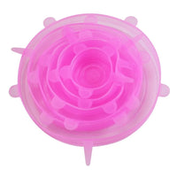 Thumbnail for 6PCS Useful Reusable Fresh-keeping Cover Non-slip Kitchen Gadgets Silicone Lids Stretch Microwave Lid - InspiredGrabs.com