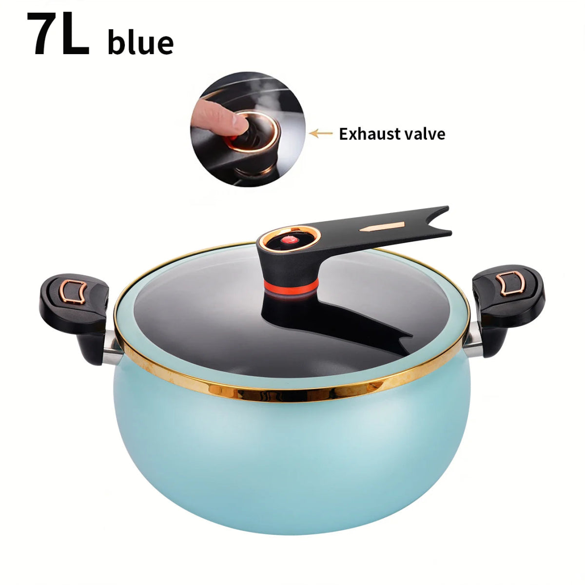 7L Multi - Functional Non - Stick Stew Pot - InspiredGrabs.com