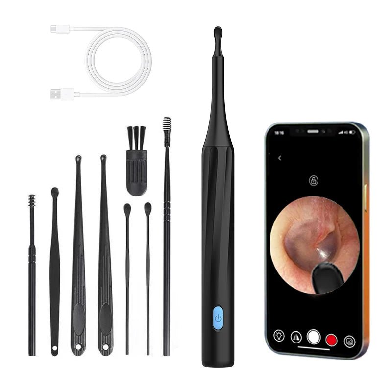 8 - Piece Smart Visual Ear Cleaning Tool Set - InspiredGrabs.com