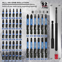 Thumbnail for 80 - Piece Magnetic Impact Nut Driver Set – Metric & SAE - InspiredGrabs.com