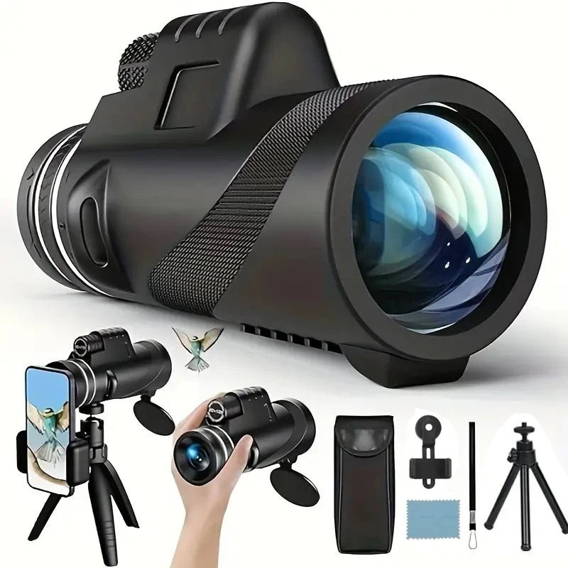 80x100 HD Monocular Telescope for Adventure Seekers - InspiredGrabs.com