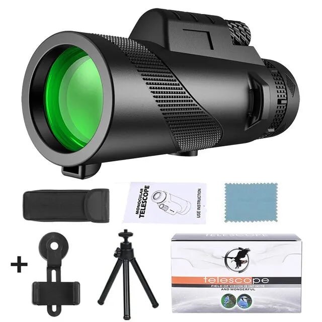 80x100 HD Monocular Telescope for Adventure Seekers - InspiredGrabs.com