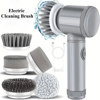 Thumbnail for Cordless electric spin scrubber with five interchangeable cleaning heads