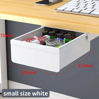 Thumbnail for Pull-out under-desk organizer installed beneath a work surface
