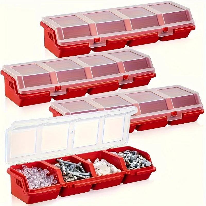 Plastic organizer box for screws and hardware