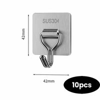 Thumbnail for Rectangular stainless steel adhesive hook
