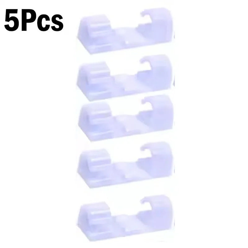 Transparent cable organizer clip pack