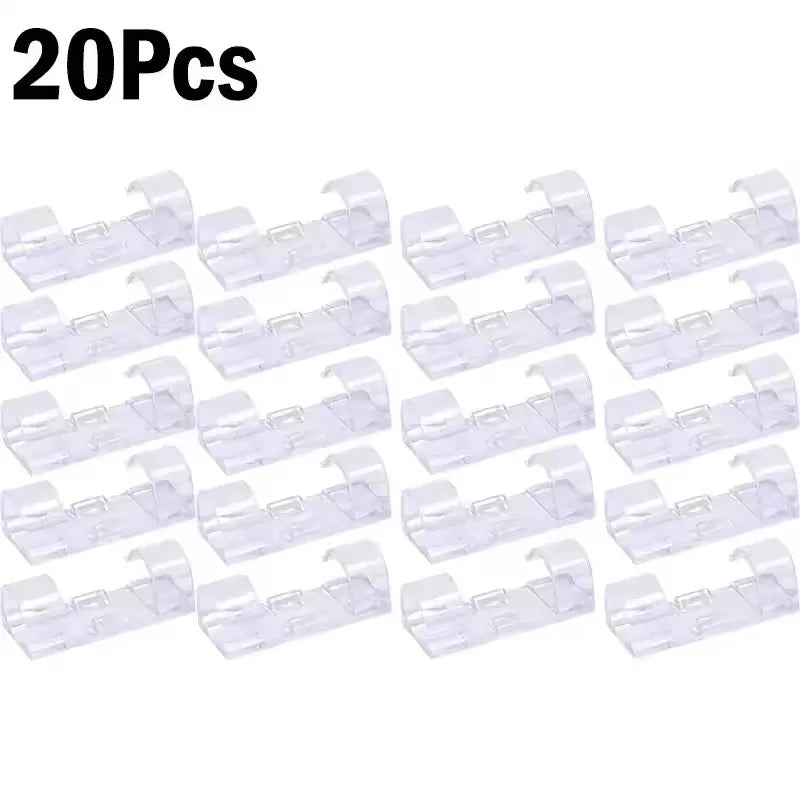 Cable organizer clips for home office use