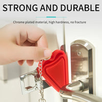 Thumbnail for Portable interior travel door lock latch