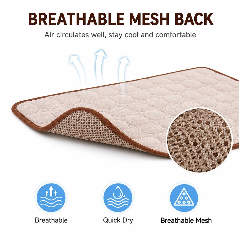 Four cooling mat colors with lightweight breathable design
