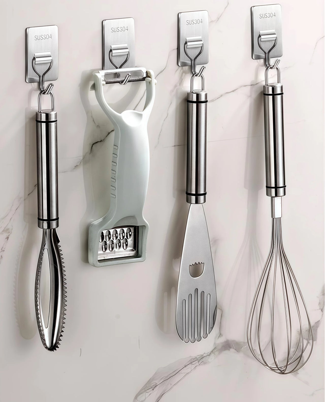 Self-adhesive stainless steel towel hook product details