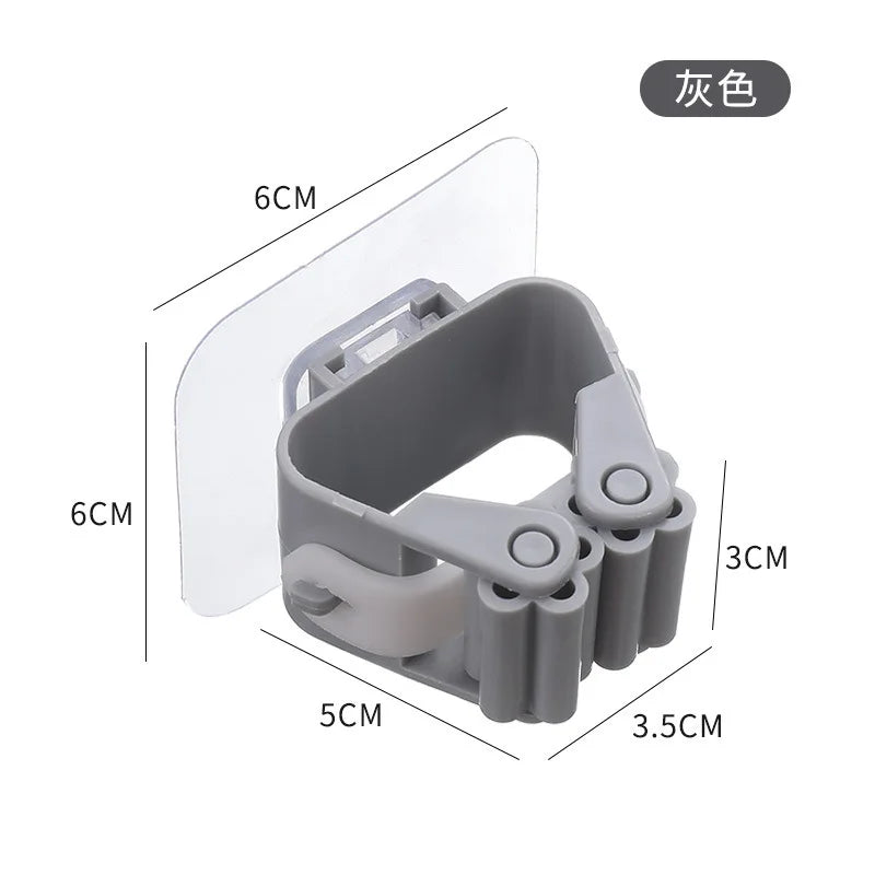 Adhesive utility holder with gripping clip
