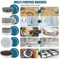 Thumbnail for Five electric scrubber heads for different cleaning tasks
