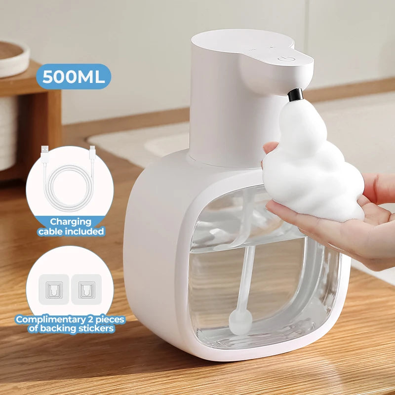 P4D White automatic foam soap dispenser