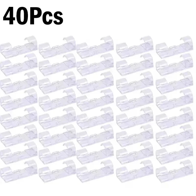Assorted cable organizer clip pack options