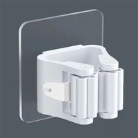 Thumbnail for Single white adhesive mop holder
