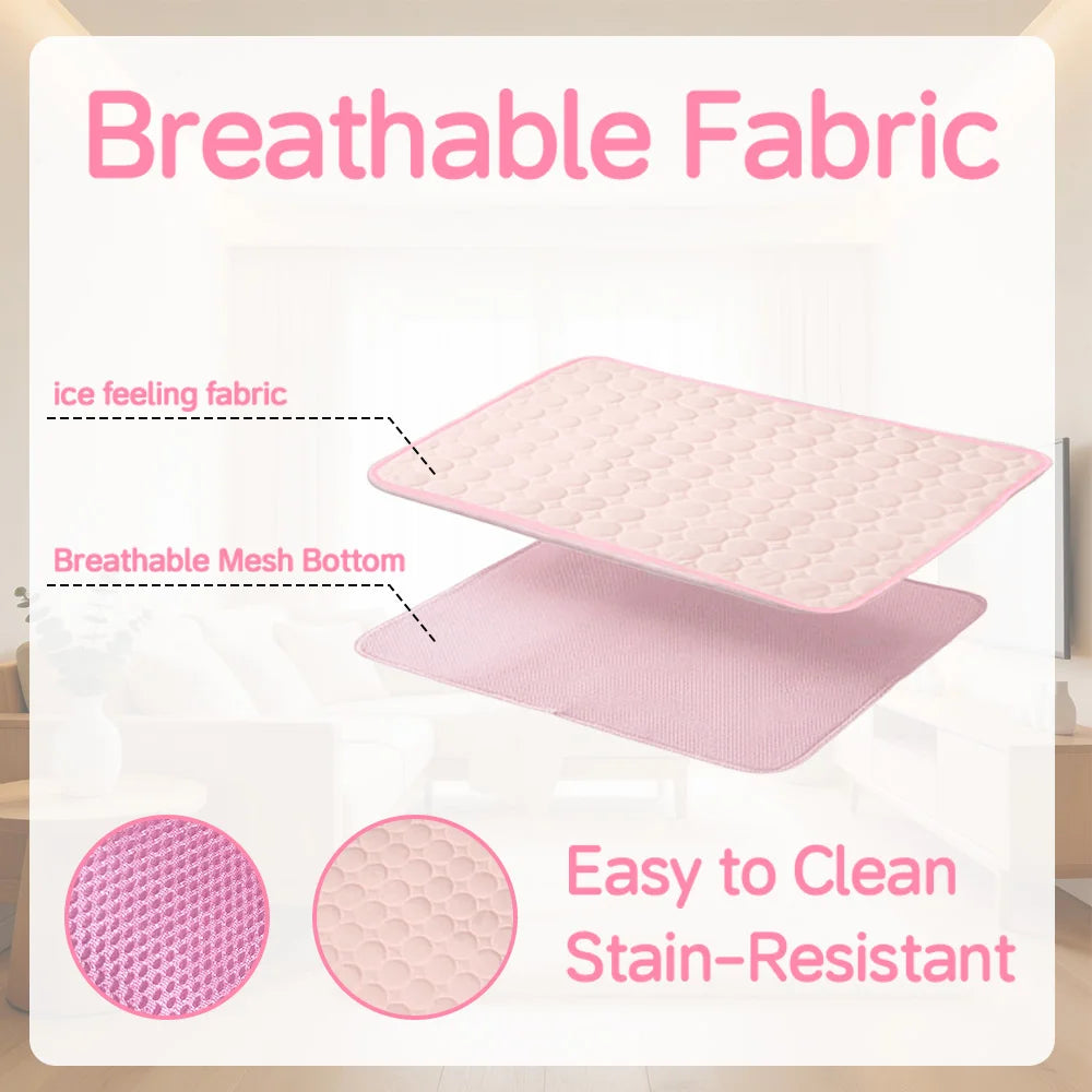 Breathable fabric top and mesh backing construction