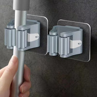 Thumbnail for Two-piece grey adhesive mop holder pack