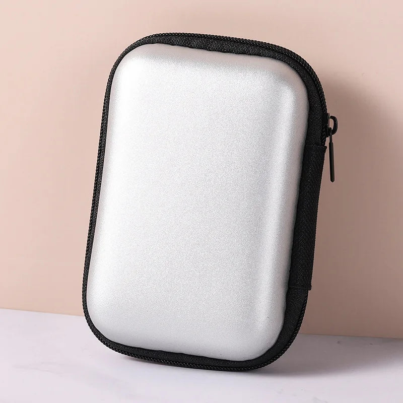 Small tech accessories stored in case
